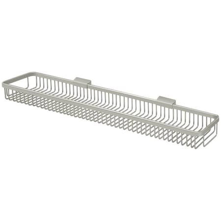 Deltana Wire Basket, 28 1/2" X 5" Rectangular Satin Nickel WBR2847U15