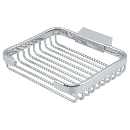Deltana Wire Basket, 6" Rectangular Soap Holder Bright Chrome WBR6050U26