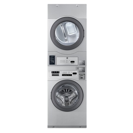 Crossover Stacked 3.5 cu. ft. Washer/7 cu. ft. Dryer, 22 lb, Electric, ESR, Coin WDHLPS817E
