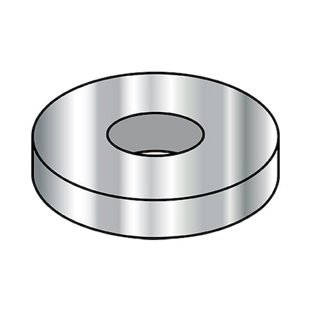 Zoro Select Flat Washer, Fits Bolt Size1X2X.12 inSteel, PlainFinish, 100 PK 10032WF316