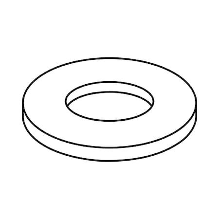 Zoro Select Flat Washer, For Screw Size 6X5" , Nylon Nylon Finish, 5000 PK 0605.062WFN