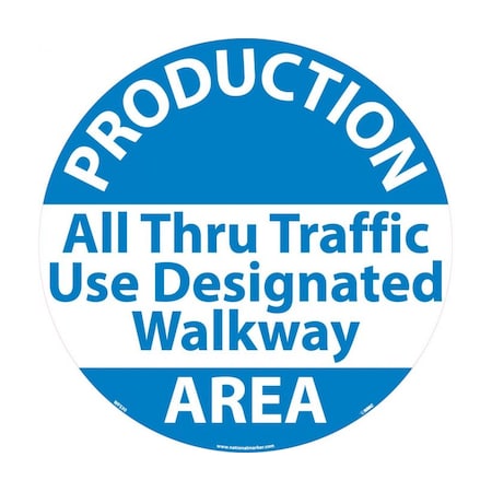Nmc Production Area Walk On Floor Sign WFS30