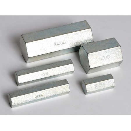 United Scientific Hexagonal Mass Set Of 5, Plated WHXP05