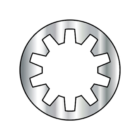 Zoro Select Internal Tooth Lock Washer, For Screw Size 9/16 in Spring Steel, Zinc Plated Finish, 2000 PK 56WI