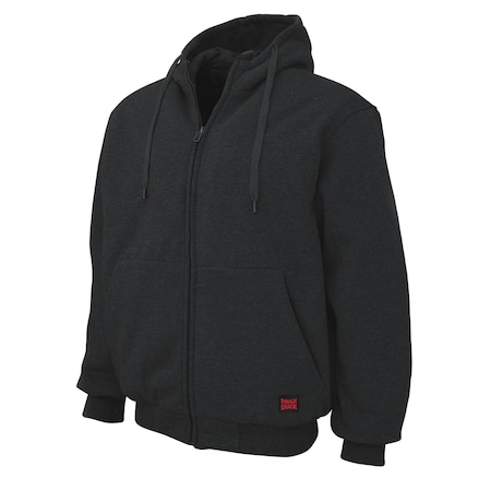 Tough Duck Insulated Hoodie, WJ081-BLACK-XL WJ081
