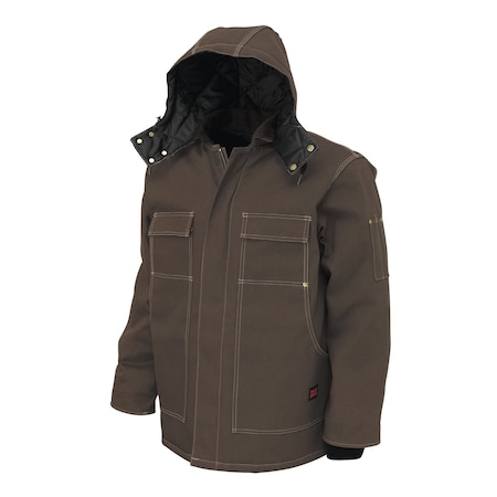 Tough Duck Jacket, 100% Cotton, DKBRN, L WJ341