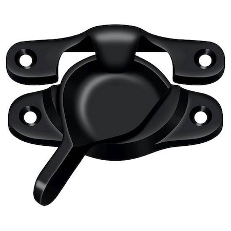 Deltana Window Sash Lock, 1-1/16" X 3" Black WLS9U19
