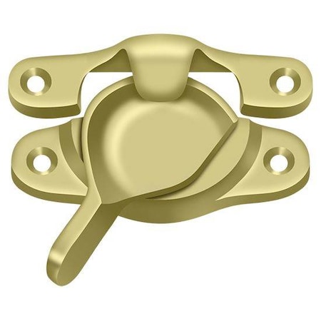 Deltana Window Sash Lock, 1-1/16" X 3" Bright Brass WLS9U3
