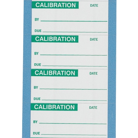 Brady Calibration Labels 1" H x 2.25" W, PK 25, WOX-9-PK WOX-9-PK