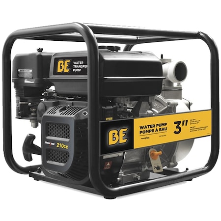 Be Pressure Supply Water Transfer Pump, 3", 210cc Engin WP-3070S