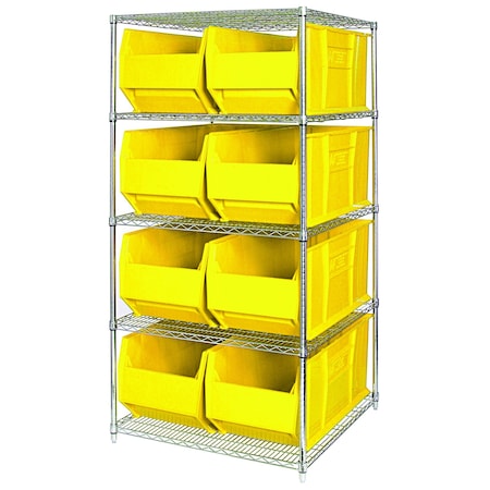 Quantum Storage Systems Shelving Unit, 48 in W x 86 in H x 36 in D, 5 Shelves WR5-995YL