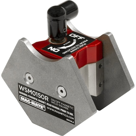 Mag-Mate On/Off Magnetic Weld Square, 80 lb Hold WSM0150R | Zoro