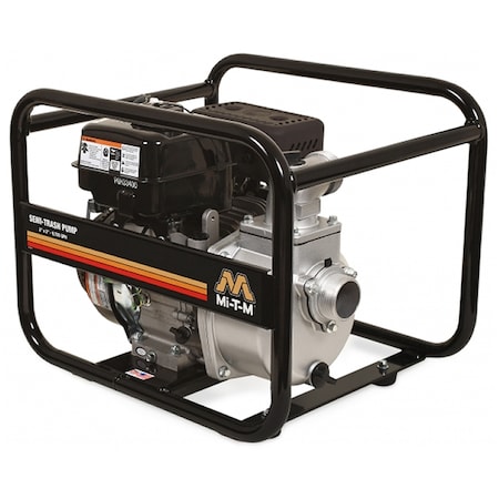 Mi-T-M Semi-Trash Pump, 136cc Engine WTP-S02-1MGM