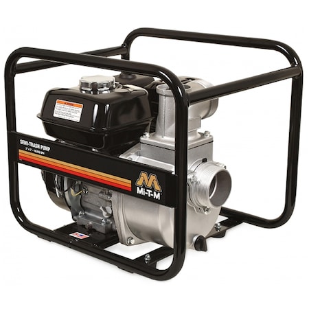 Mi-T-M Semi-Trash Pump, 196cc Honda Engine WTP-S03-1MGH
