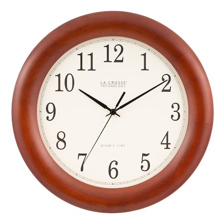 La Crosse Technology Atomic Analog Wall Clock, 12.5" WT-3122A-INT