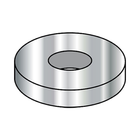 Zoro Select Flat Washer, For Screw Size 5/16" , 18-8 Stainless Steel Plain Finish, 1000 PK 31WUSS188