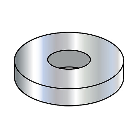 Zoro Select Flat Washer, Fits Bolt Size2-1/2 inSteel, Zinc PlatedFinish, 25000 PK 250WUSS