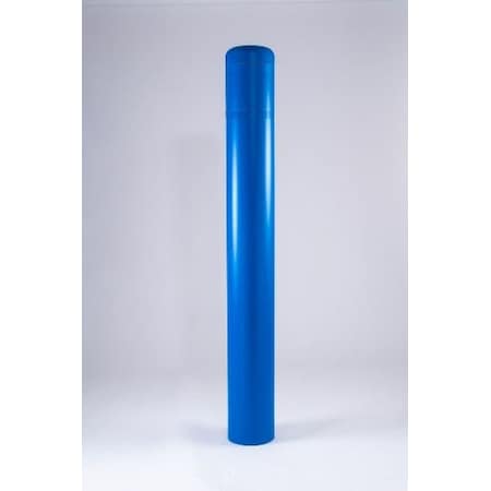Post Guard Post Sleeve, 7" Dia, 60" H, White/Blue CL1386WBLU