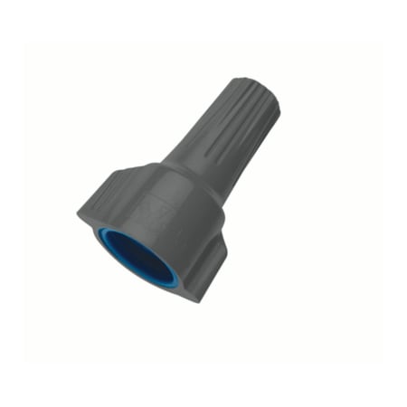 Ideal Twist-On Wire Connector, 10 AWG Max, Gray, 600 V, 100 PK 30-1260