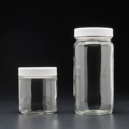 Jg Finneran Tall Wide Mouth Jar, 2000mL, 83-400mm Thread, White Closure, PK6 9-193