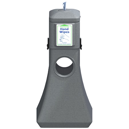 Forte Products Sanitizing Wipes & Dispenser with Trash Can 8003250