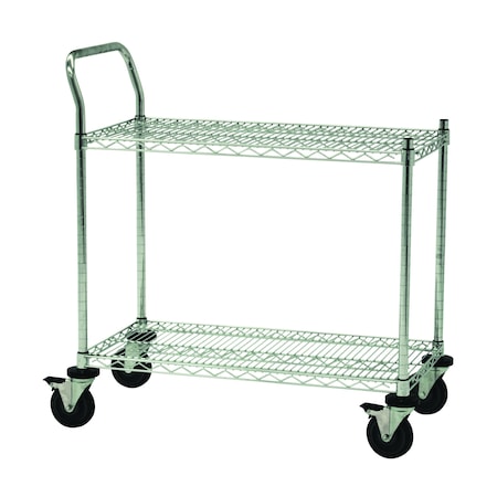 Technibilt Cart, SglHdl, 2-Shlf, 18x30x40 S-RD282CH