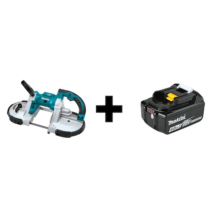 Makita Portable Band Saw, 18V, w/Battery XBP02Z + BL1840B