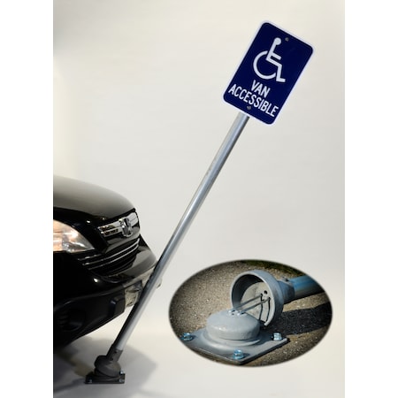 Post Guard Flexpost XL, Asphalt, 6Ft XL-6PSK-A