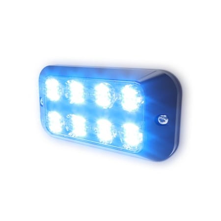 Code 3 XTP Split Color, 8 LEDs, Dual Stack, Blue XTP4DSBB
