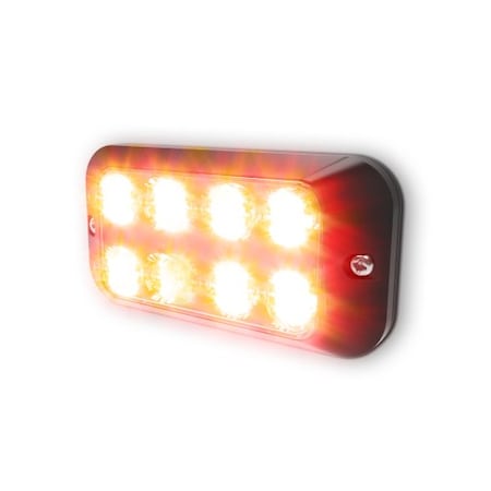 Code 3 XTP Split Color, 8 LEDs, Dual Stack, Red XTP4DSRR