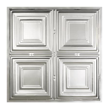 Great Lakes Tin Syracuse Ceiling Tile, 24 in W x 24 in L, 15/16 in Grid Size, 5 PK Y5004