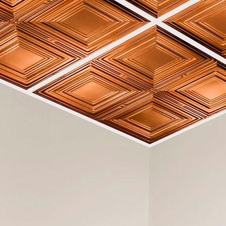 Great Lakes Tin Syracuse Ceiling Tile, 24 in W x 24 in L, 15/16 in Grid Size, 5 PK Y5008
