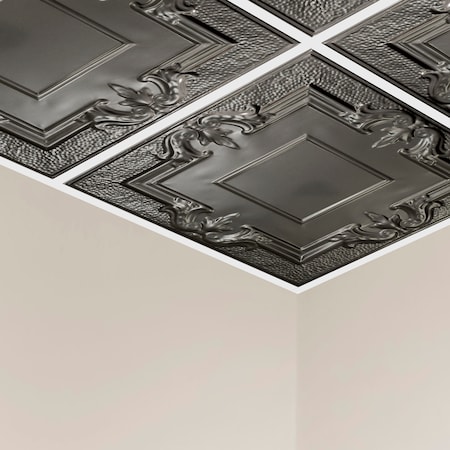 Great Lakes Tin Niagara Ceiling Tile, 24 in W x 24 in L, 15/16 in Grid Size, 5 PK Y5407