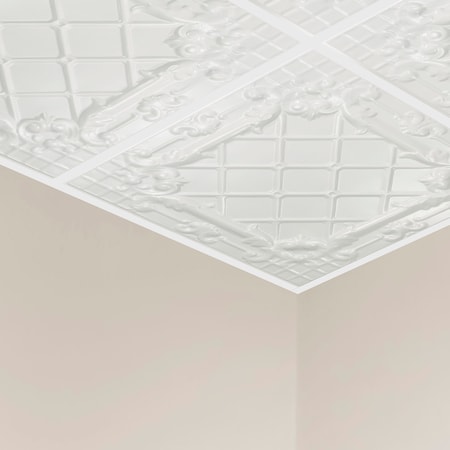 Great Lakes Tin Toledo Ceiling Tile, 24 in W x 24 in L, 15/16 in Grid Size, 5 PK Y5501