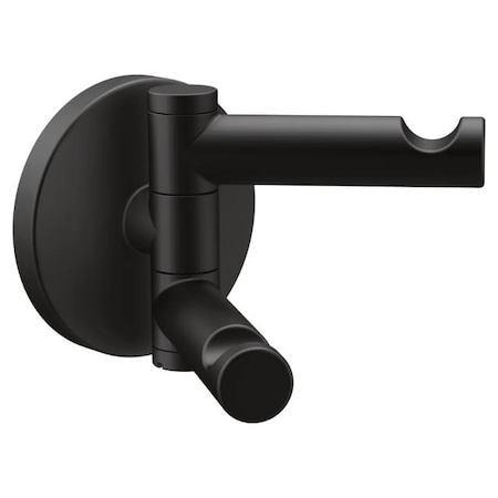 Moen Align Swiveling Double Robe Hook Black YB0402BL