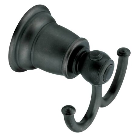 Moen Kingsley Double Robe Hook Wrought Iron YB5403WR