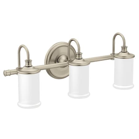 Moen Belfield Triple Globe Bath Light Brushed Nickel YB6463BN