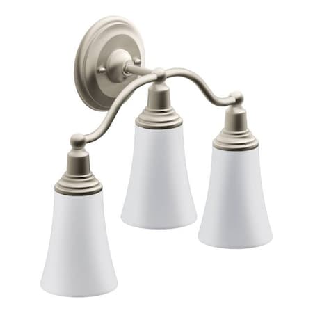 Moen Rothbury Triple Globe Bath Light Brushed Nickel YB8263BN
