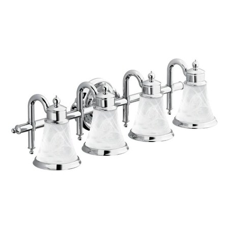 Moen Waterhill Quadruple Globe Bath Light Bright Chrome YB9864CH
