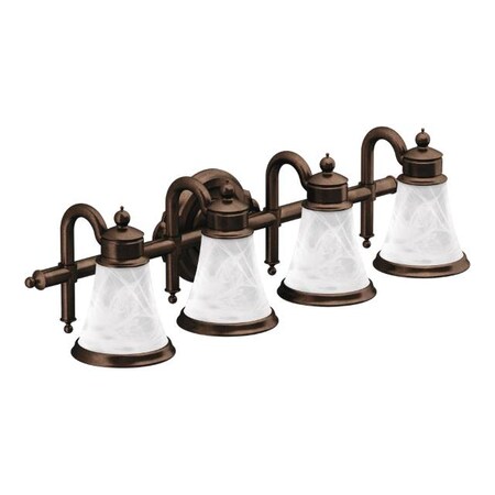 Moen Waterhill Quadruple Globe Bath Light Oil Rubbed Bronze YB9864ORB