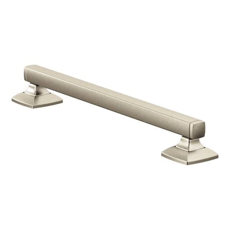 Moen Transitional Voss 18" Grab Bar Brushed Nickel, 18" L, Stainless Steel, Brushed Nickel YG5118BN