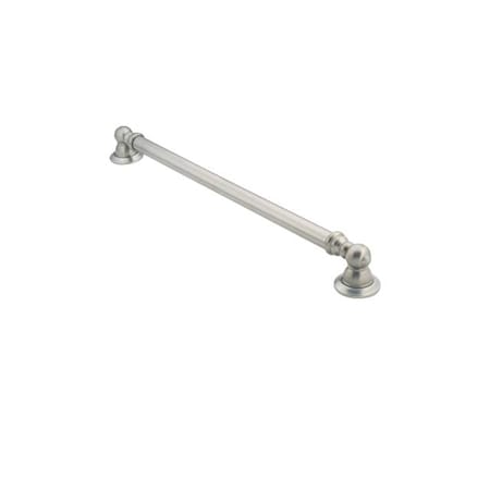 Moen Kingsley Kingsley 18" Grab Bar Brushed Nickel, 18" L, Stainless Steel, Brushed Nickel YG5418BN