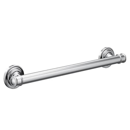 Moen Traditional Belfield 12" Grab Bar Bright Chrome, 12" L, Stainless Steel, Bright Chrome YG6412CH