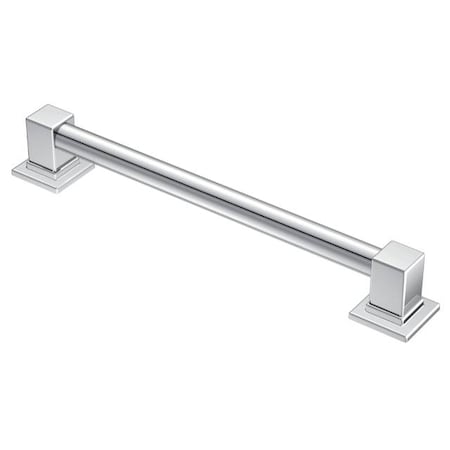 Moen 90 Degrees, Squared Corners Bright Chrome 90 Degree 42" Grab Bar, 42" L, Stainless Steel YG8842CH