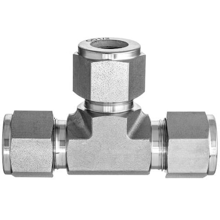 Usa Industrials Instrumentation Fitting, 316SS, Tee, 1/4" Tube ZUSA-TF-YL-127