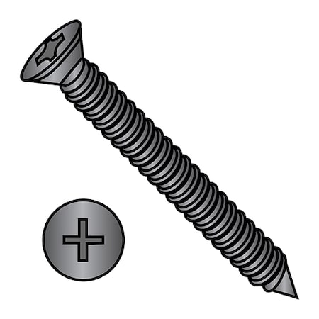 Zoro Select Drywall Screw, #6 x 1-5/8 in, Steel, Trim Head Phillips Drive, 5000 PK 0626YPFT