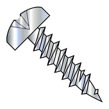 Zoro Select Drywall Screw, #7 x 7/16 in, Steel, Pan Head Phillips Drive, 7500 PK 0707YPPGZ
