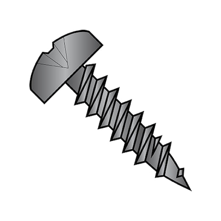 Zoro Select Drywall Screw, #7 x 7/16 in, Steel, Pan Head Phillips Drive, 7500 PK 0707YPPG