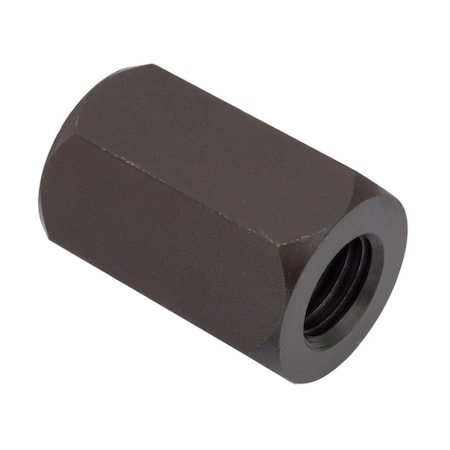 Ampg Coupling Nut, 3/4"-10, Steel, Black Oxide, 1-7/8 in Lg, 1-1/4 in Hex Wd Z0088
