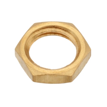 Ampg Hex Nut Panel, 1/4"-32 Size, Brass, Dia./Thread Size: 1/4"-32 Z0196-BR